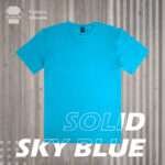 Sky Blue T-shirt - Solid Sky Blue Colored T-shirt