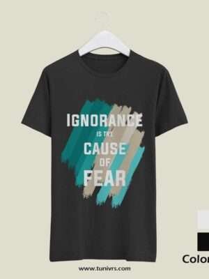 ignorance is the cause of fear mockup black